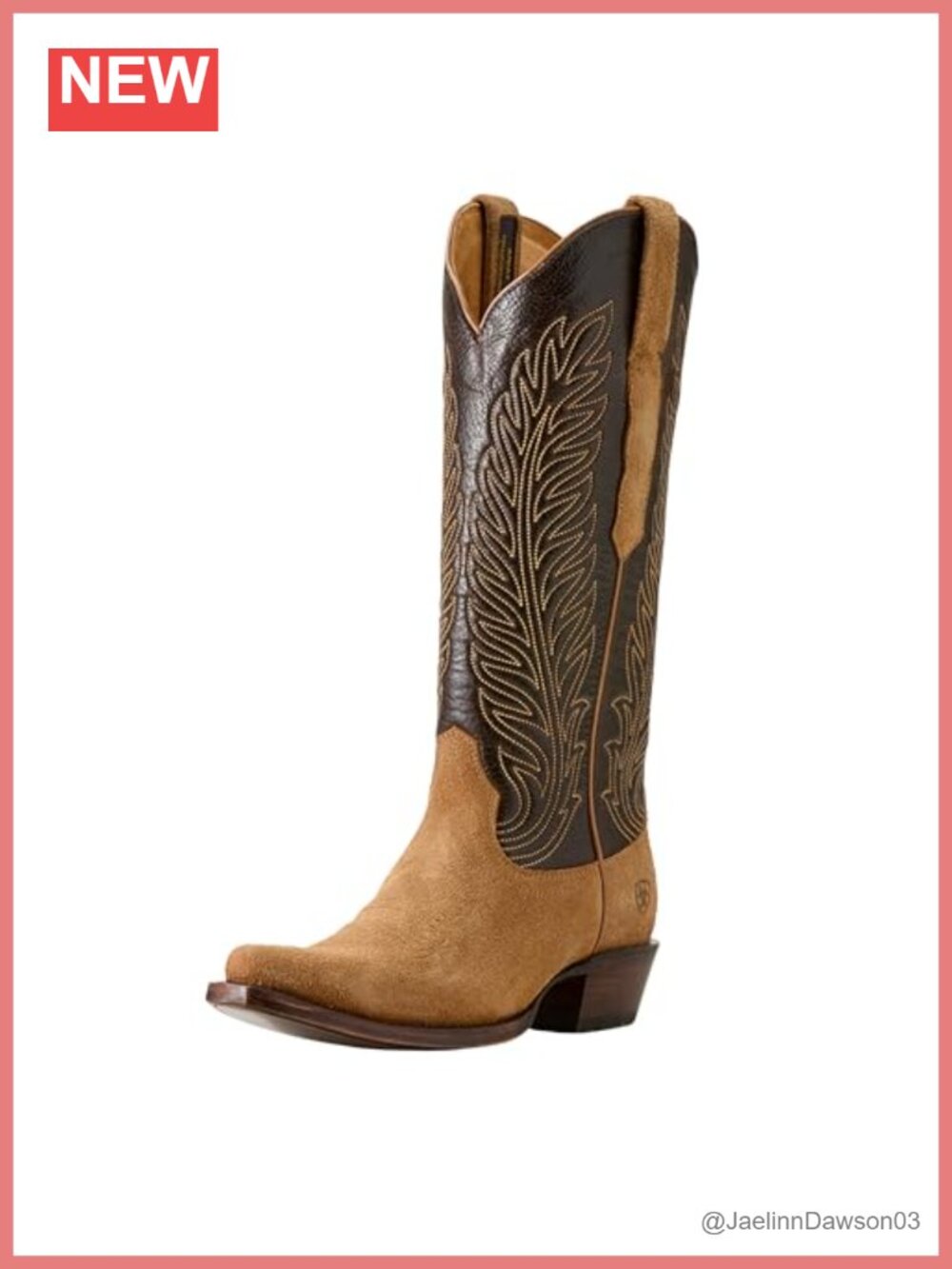 Ariat Yellowstone Arena Dirt Western Boot Women's Suede Pull-On Mid-Calf